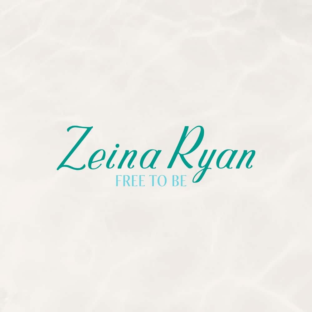 The logo for zeina ryan free to be.